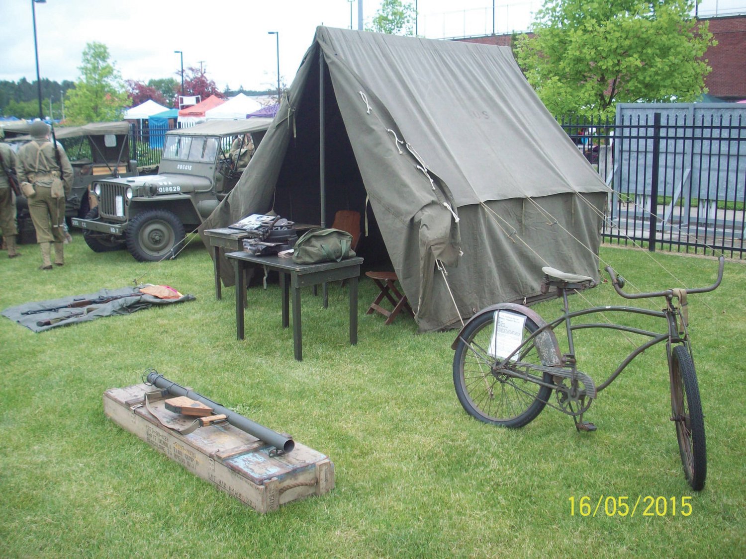A May 1942 small wall tent was among the items stolen from the America’s Team Museum in downtown Centralia.
